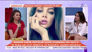 Ramona Gabor vorbește despre schimbările din viața ei de când a părăsit România