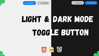 Build a Light/Dark Mode Toggle with HTML, CSS, and JavaScript | Step-by-Step Tutorial