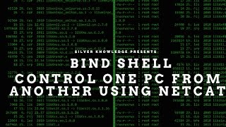 using netcat control one pc from another(bind shell)