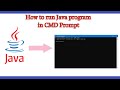 How to run java program in cmd prompt | Run Program in notepad #java #cmd