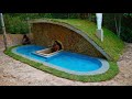 Build An Underground House  🏡 With Design Fish Pond