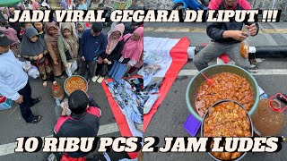 Jadi viral gegara diliput minggu lalu cilok bumbu kacang 500an yang beli tiada henti