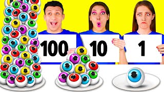 100 Layers of Food Challenge | Funny Food Situations by ChallengeTeen