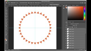 How to rotate an object or layer around a circle in Photoshop