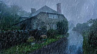 Relaxing Rain for Sleeping - Sleep immediately with heavy Rain and Thunder at Night #75