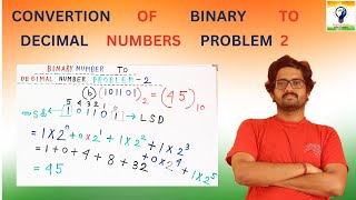 Conversion of binary to decimal numbers problem 2