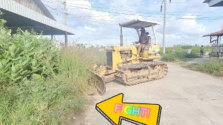 Bulldozer in Action: Clearing Grass and Leveling Land to Perfection!