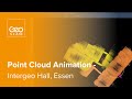 GeoSLAM Point Cloud Animation | Intergeo Hall