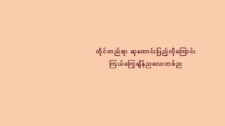 ကြယ်ကြွေချိန်ညလေးတစ်ည သက်နိုင်ဦး