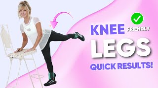 15 SLIM LEG Workout All STANDING + Ankle Weights For Women Over 50!