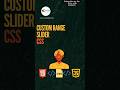 custom range slider using html css | #html #css #webdevelopment