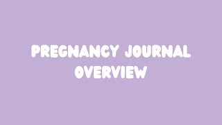 Pregnancy Journal overview | Pregnancy record book | Pregnancy diary | Best gift for Pregnant mom