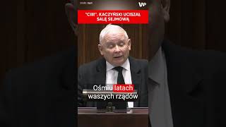 Kaczyński wtargnął na mównice i uciszał Sejm. Hołownia w szoku #shorts