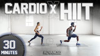 30 Minute Full Body CARDIO HIIT Workout [ADVANCED + LOW IMPACT]