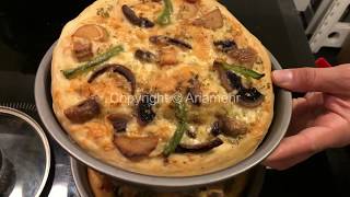 How To Make GarlicBread Pizza - آموزش درست کردن پیتزای کره و سیر