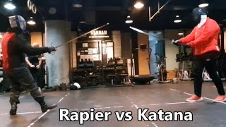 Rapier vs Katana; full speed; 레이피어 vs 카타나 ; ropera vs katana