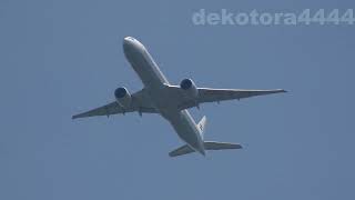 インド政府専用機 B777-300(K7067)広島到着 Indian government aircraft B777-300 (K7067)Arrival at Hiroshima Airport