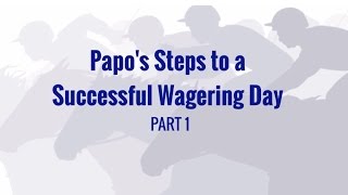Papo's Steps to Successful Wagering Day - Part 1 (from AmWager & Nelson Clemmens))