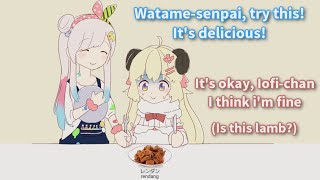 Iofi Introduces Rendang To Watame [Hololive] [English Sub]