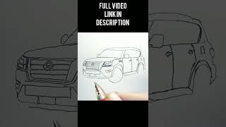 How To Draw Nissan Patrol 2023 #cardraw #drawing #shorts #viralshorts #ytshorts #simpleshort