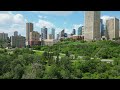 edmonton alberta canada 4k drone video