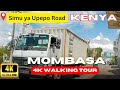 EAST AFRICA [4K]: SIMU YA UPEPO ROAD WALKING TOUR - Mombasa, Kenya