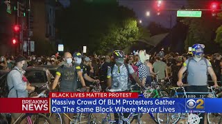 BLM Protest Gathers Near Mayor Lightfoot's House