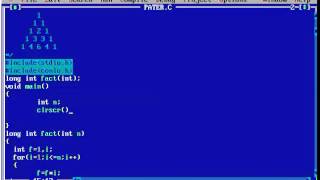 Pascal Triangle In C Using For Loop Tamil
