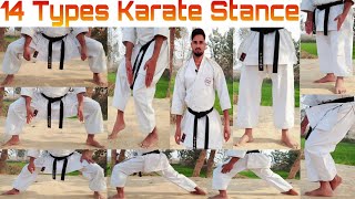 14 Types Beginner to Advanced Karate Stance | How to Do Karate Dachi | Karate Roshan Yadav