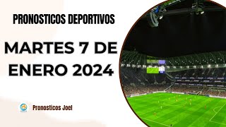 ⚽✅ PRONOSTICOS DEPORTIVOS HOY MARTES 07 DE ENERO DE 2025 PREDICCIONES DEPORTIVAS APUESTAS FIJAS HOY