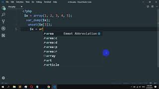 How to Delete an element from an array in PHP