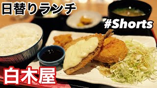 白木屋で日替りランチを食べる。