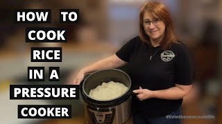 HOW TO COOK RICE IN A PRESSURE COOKER     #84