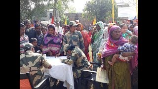 81 No. Battalion of BSF organized a Free Treatment Camp in Chapra of Nadia district