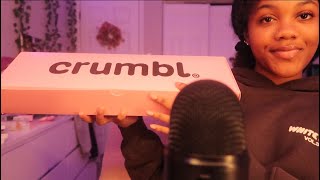 ASMR trying crumble cookie 🍪