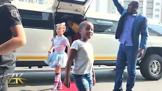 Exclusive 10th Birthday - Kids arrive in Feraris - Limousine - Red carpet welcome