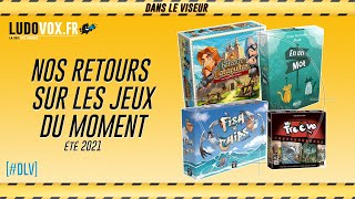 [#DLV] Les jeux du moment : Chateaux et Catapultes + Fish'n Chips + En un mot + Mr Troove