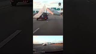 Alert driver avoids flying mattress on Florida’s Turnpike