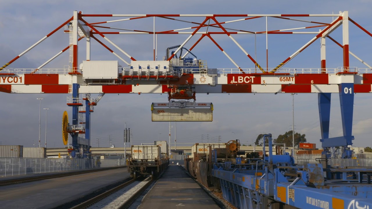 Port Of Long Beach Plans For Pier B On-Dock Rail Facility - YouTube