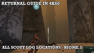 Returnal Guide - All Scout Log Locations in Derelict Citadel (Biome 3) | 4K60, PlayStation 5