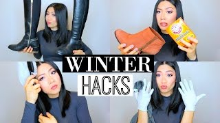 9 Easy Winter Beauty \u0026 Life Hacks! - Removing static from hair, DIY boot holder \u0026 more! | MISS YANYI