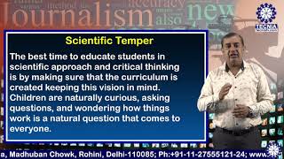 Scientific Temper || CI || Dr. Vipul Pratap || BA(J\u0026MC) || TIAS || Tecnia TV