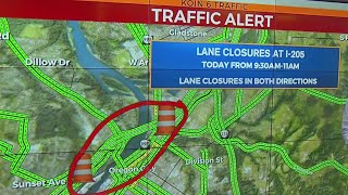 Traffic slowdowns expected as officials detonate blasting caps on I-205