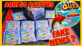 ABRI VÁRIOS PACOTES DE STUMBLE GUYS EM BUSCA DE CARDS METALIZADOS