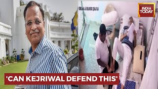 Satyendra Jain Viral Video: AAP’s Minister Jain Caught On Cam Getting Massage In Tihar Jail
