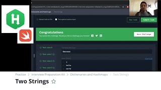 Two Strings | HackerRank | Swift