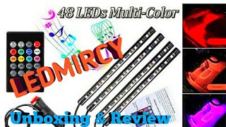 Unboxing \u0026 Review of LED Multicolor Interior Car Lights From LEDMIRCY