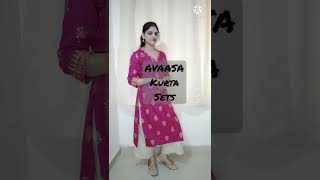 Ajio KurtaSet Haul(Review link in desc box)💞Avaasa Kurtasets💞 #shorts #youtubeshorts #viralshorts