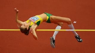 Airinė Palšytė 2.01 NR EL . European Athletics indoor championship BELGRADE 2017. High jump women