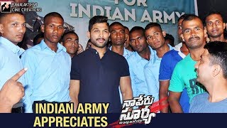 Indian Army Appreciates Naa Peru Surya Naa Illu India Movie | Allu Arjun | Anu Emmanuel | #NSNI